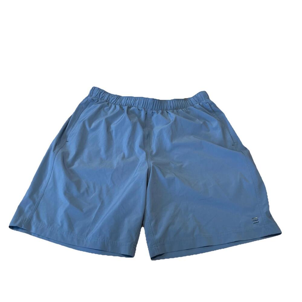 Free Fly Men's Blue Sweat Shorts Bamboo Blend Elastic Waistband Pockets H92
